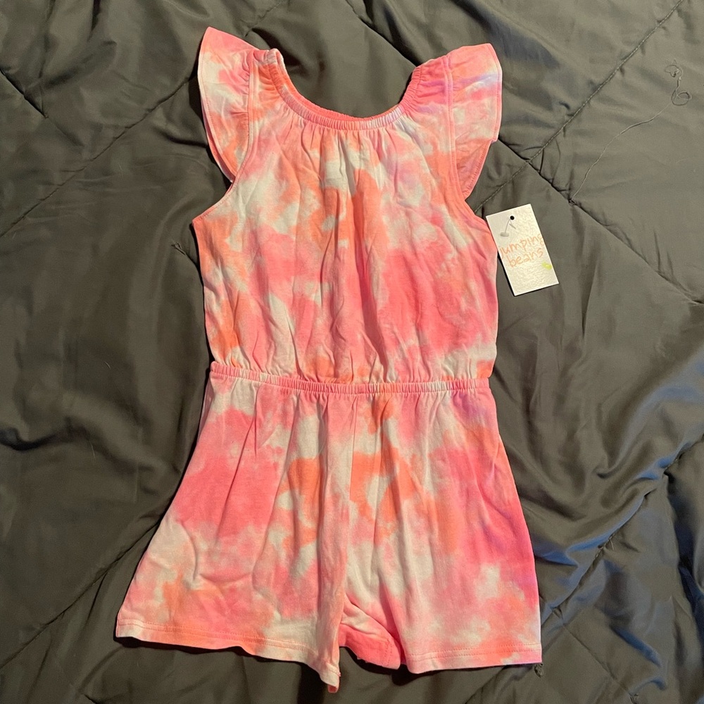 Jumping Beans Pink Tye Dye Romper